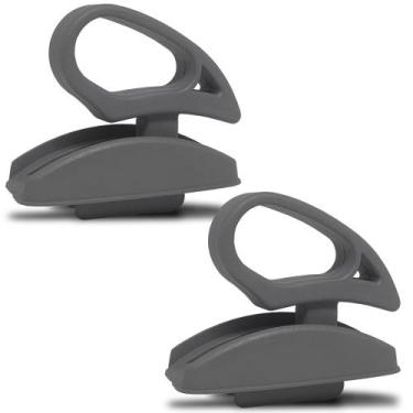 Imagem de Kit Puxador Alavanca Cinza Com Arremate Para Inclinação Banco Doblo Pa