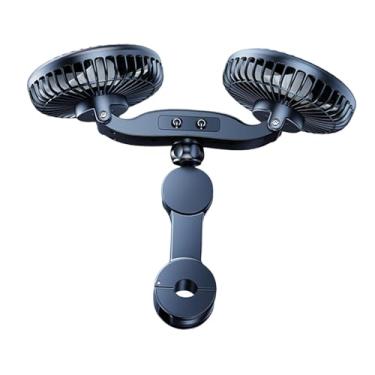Imagem de JicSuXi Ventilador de Carro Genérico para Banco Traseiro, Ventilador de Encosto de Cabeça de Assento de Automóvel, Ventilador USB, Itens Essenciais para Carro
