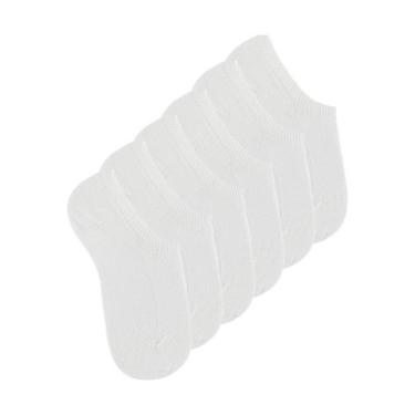 Imagem de Kit 6 Pares de Meias Infantil Invisível Trifil 5442, Branco, 23-26