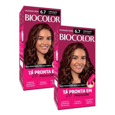 Imagem de Kit 2 Tinta de Cabelo Biocolor Mini Kit Marrom Natural Irresistível 6.