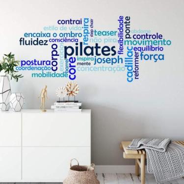 Imagem de Adeseivo Para Parede Pilates Mod02 - Lojinha Da Luc Adesivos