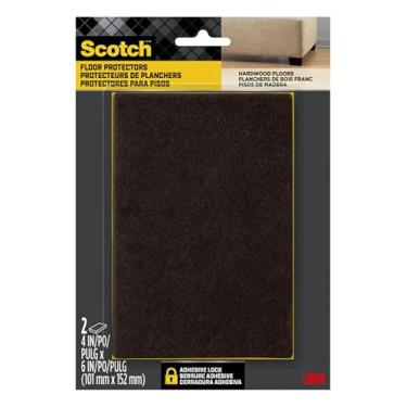 Imagem de Scotch Suportes para móveis de feltro, fixação e proteção de superfície SP820-NA, 10 x 15 cm, marrom, 2 unidades
