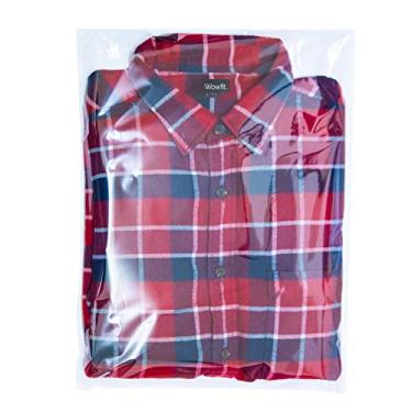 Imagem de Wowfit 100 sacos plásticos transparentes de celofane de 30,5 x 40,6 cm, sacos de violoncelo seláveis refecháveis, ótimos para embalar roupas, camisas, embalagens decorativas, lembrancinhas de festa,