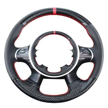 Imagem de Eangzia Capa de volante de fibra de carbono personalizada de couro de microfibra adequada para Infiniti Q70 2015-2019 /QX60 2014-2020/ JX35 2013 / M35H 2012 2013 / M37 M56 2011-2013 acessórios