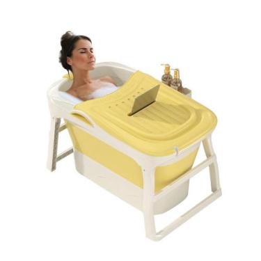 Imagem de Banheira Ofurô Dobrável Portátil 210 Litros Adulto 112 Cm Vg+ - VG PLU