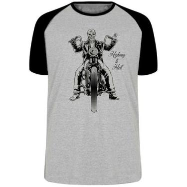 Imagem de Camiseta  Moto Highway Blusa Plus Size extra grande adulto ou infantil