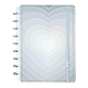 Imagem de Caderno Inteligente Médio GREY Love 80 Folhas