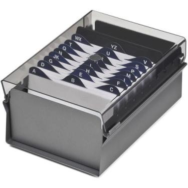 Imagem de Fichário de Mesa com Base de AÇO 3X5 Fumê - Acrimet