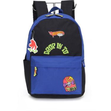 Imagem de Mochila HOT Wheels Skate G Azul - Luxcel