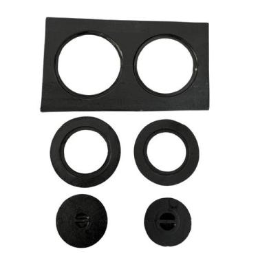 Imagem de Chapa De Fogão A Lenha 2 Furos Com Redução e Tampa - Fundição Lassal, 