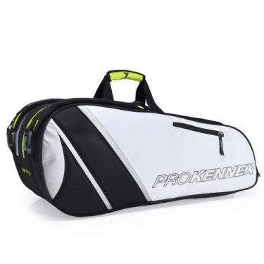 Imagem de Raqueteira Prokennex Tripla Cool - Branca e Amarela