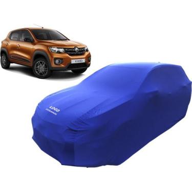 Imagem de Capa De Tecido Para Carro Renault Kwid Outsider - Mz, Azul