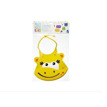 Imagem de Babador de Silicone Silybib Girafa Amarelo Multikids Baby
