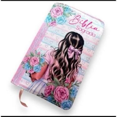 Imagem de Bíblia sagrada arc menina de deus letras hipergigante - indice digital