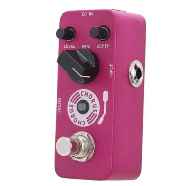 Imagem de Pedal de Coro, Pedal de Guitarra Elétrica de Coro Ajuste de Botão Flexível Pedal de Coro Analógico True Bypass Pedal de Efeito de Coro Analógico Transparente Quente para Baixo de