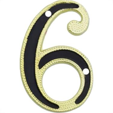 Imagem de Numero Residencial Colonial Luxo Metal Thompson No.6 - MAC FER