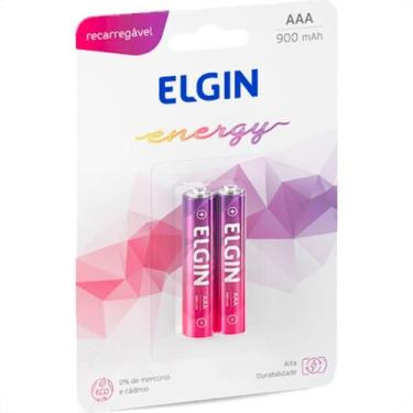 Imagem de Pilha Elgin Recarregavel Aaa Palito Cartela Com 2 Pecas - 82168