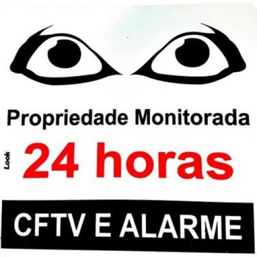 Imagem de Placa Look 15X15Cm (Monitorada 24 Horas) - Kit C/5 Pecas