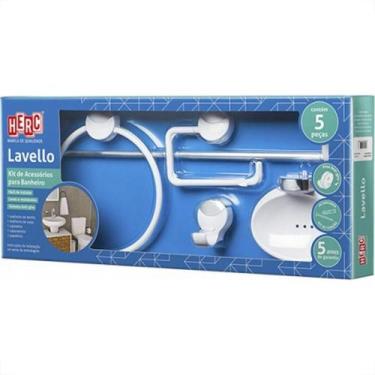 Imagem de Acessorio Wc Herc Lavello Kit Com 5 Pecas Branco/Cromado