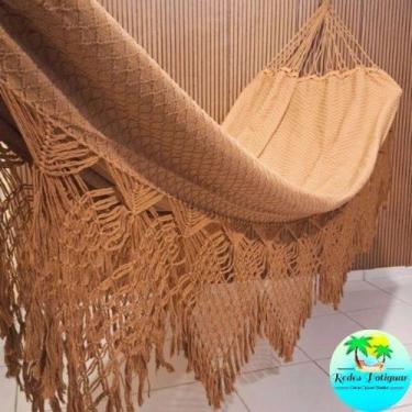 Imagem de Rede de descanso dormir casal luxo Reforçada suportar 300kg algodão gi