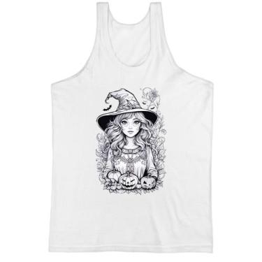 Imagem de Camiseta Regata Bruxinha Art Line Halloween - Alearts, M