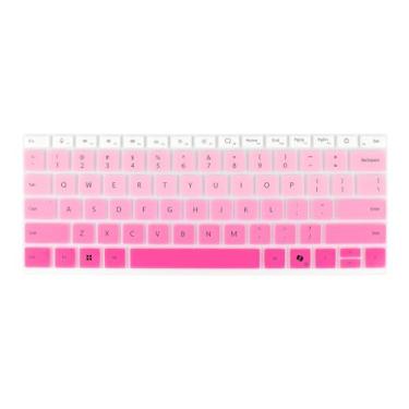 Imagem de Batianda Capa de teclado colorida gradiente para laptop Microsoft Surface 2024 de 13,8 polegadas e 15 polegadas (7ª edição) – macia, durável, resistente a derramamentos e poeira, leve e portátil,