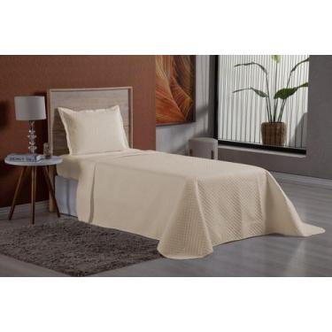 Imagem de Colcha SOLTEIRO matelase ultrassonico 170 fios - SAFIRA ENXOVAIS, Bege