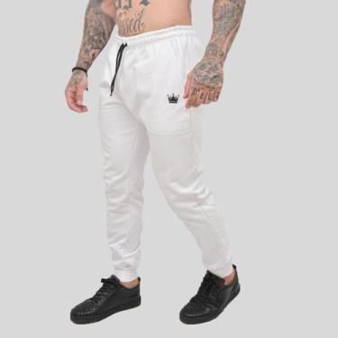 Imagem de Calça Moletom Masculina Skinny Slin Sport Coroa e Cordão - MP Moda Mas