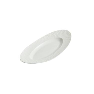 Imagem de Prato oval de cerâmica peixe cozido no vapor, prato criativo de restaurante ocidental - 49,5 cm