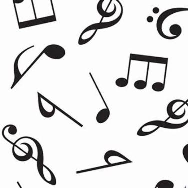 Imagem de Tnt Estampado Notas Musicais - 5 Metros