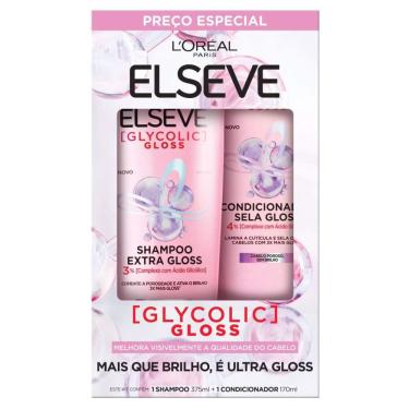Imagem de Shampoo 375ml e Condicionador 170ml Elseve L'oréal Paris Glycolic Gloss