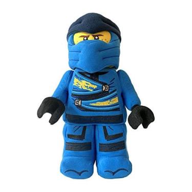 Imagem de Boneco de pelúcia da personagem Jay Ninja Warrior do Lego ninjago com 33cm de comprimento