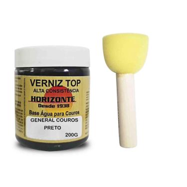 Imagem de Graxa Para Sapatos Preto 200G Horizonte + Pincel Batedor N3