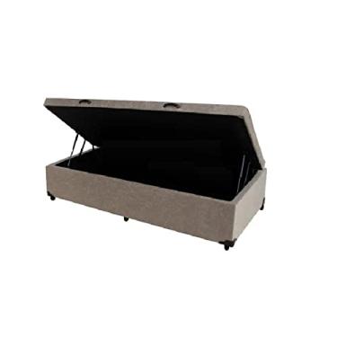 Imagem de Cama Box Baú Solteiro Suede Bege