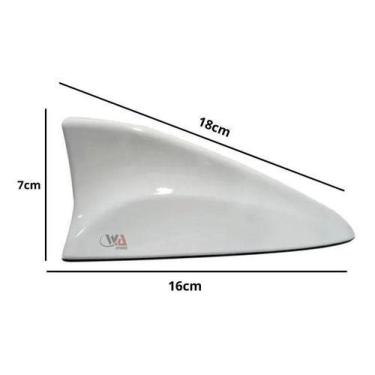 Imagem de Antena Teto Carro Shark Tubarão Universal March Nissan Leaf Kicks Fron