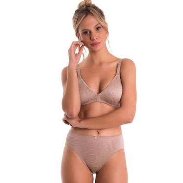 Imagem de Calcinha Duloren 129.500 Cintura Alta Básica Pernas Cavadas, Castanho,