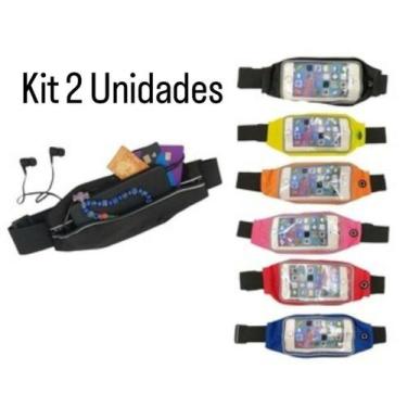 Imagem de Kit 2 Bolsa De Academia Pochete Esportiva Academia Impermeável Color D