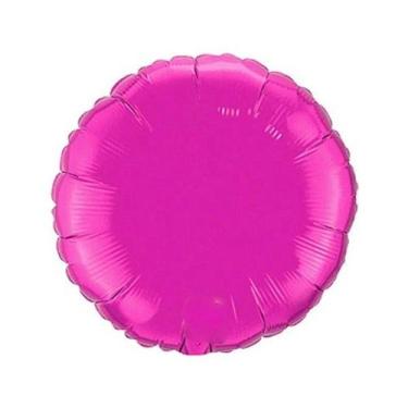 Imagem de Balão de Festa Metalizado 20" 50cm - Redondo Pink - 01 Unidade - Flexm