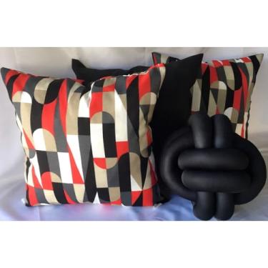 Imagem de Kit 3 Capas de Almofadas Decorativas + Almofada Nozinho(25)