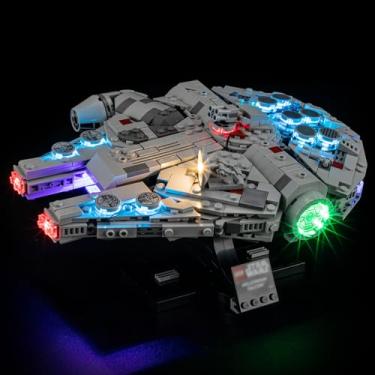 Imagem de Mililier LED Light Kit for Lego 75375 Millennium Falcon Set, Compatible with Lego 75375 Building Blocks Model(Not Include Blocks Set)