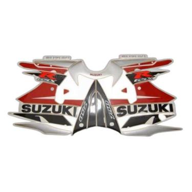 Imagem de Kit Adesivos Gráficos Suzuki Gsxr 750 Vermelha E Prata 2002 - Spts
