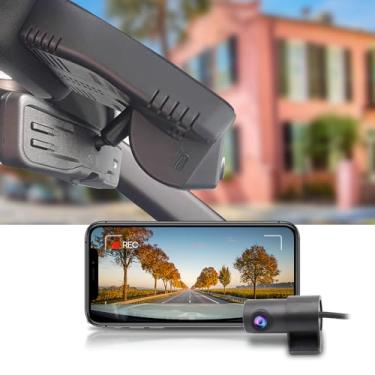 Imagem de Fitcamx Câmera de painel frontal 2K + traseira 1080P se adapta para Cadillac XT4 2024 2025 (HD2-6626) esporte premium de luxo, estilo OEM, WiFi e aplicativo, vídeo HD duplo, gravação em loop, sensor