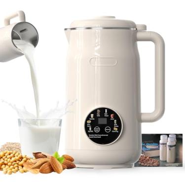 Imagem de Máquina de fazer leite de nozes 8 em 1, máquina automática de leite de soja de 1,5 L, liquidificador de 10 lâminas para smoothies, aveia, amêndoa, suco, alimentos para bebês, com atraso de 12H, mantém