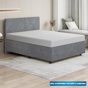 Imagem de Base Cama Box Casal Veludo - SkyBox