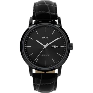 Imagem de Timex Relógio masculino Marlin de 40 mm - triplo preto