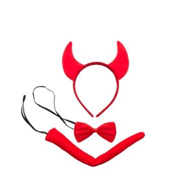 Imagem de Kit Fantasia Diabinho Carnaval Vermelho