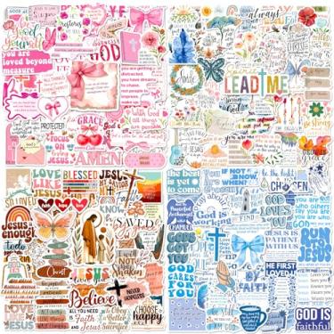 Imagem de Bible Verse Stickers 200 Pcs Christian Scripture Sticker Pack, Waterproof Vinyl Stickers for Water Bottles Devotion Notebook Scrapbooking Prayer Journal Planner Laptop Kindle Tablet Bible Workbook etc