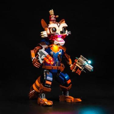 Imagem de Hilighting Upgraded Led Light Kit for Lego Rocket & Baby Groot Building Set, Light Control Version Compatible with Lego 76282 (Model Not Included)