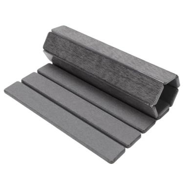 Imagem de Luocute Esteira de Secagem de Prato de Pedra para Balcão de Cozinha, Terra Diatomácea Dobrável, Absorção de água, Tapete de Secagem de Prato Multiuso, 60x39cm (Cinza)