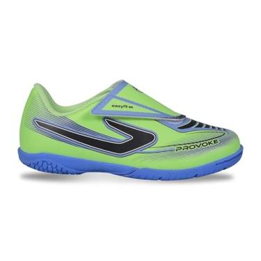 Imagem de Chuteira Topper Provoke Iii Inf Fsal Verde/Azul/Preto,28